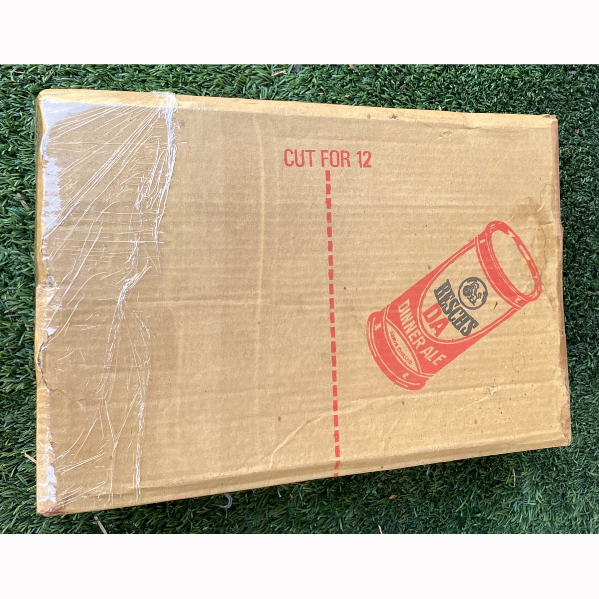 Original Cardboard Box. Resch's DA. Tooth & Co Limited. Sydney. Alliance Packages. Steel Cans. (New South Wales)