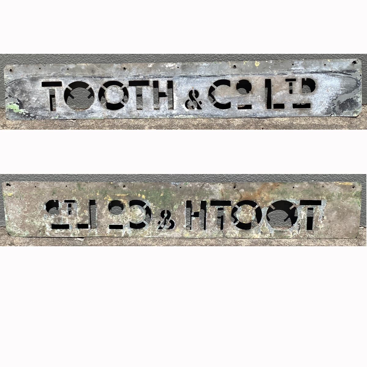 Tin Stencil. Tooth & Co Ltd. For boxes etc. (Not for post. Arrangements will have to be made by winning bidder for pickup or courier delivery)   (Sydney, New South Wales)