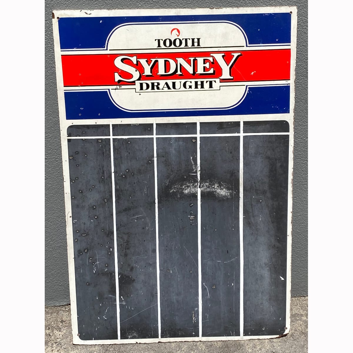 Masonite Darts Scoreboard. Tooth Sydney Draught. (Not for post. Arrangements will have to be made by winning bidder for pickup or courier delivery)   (New South Wales)