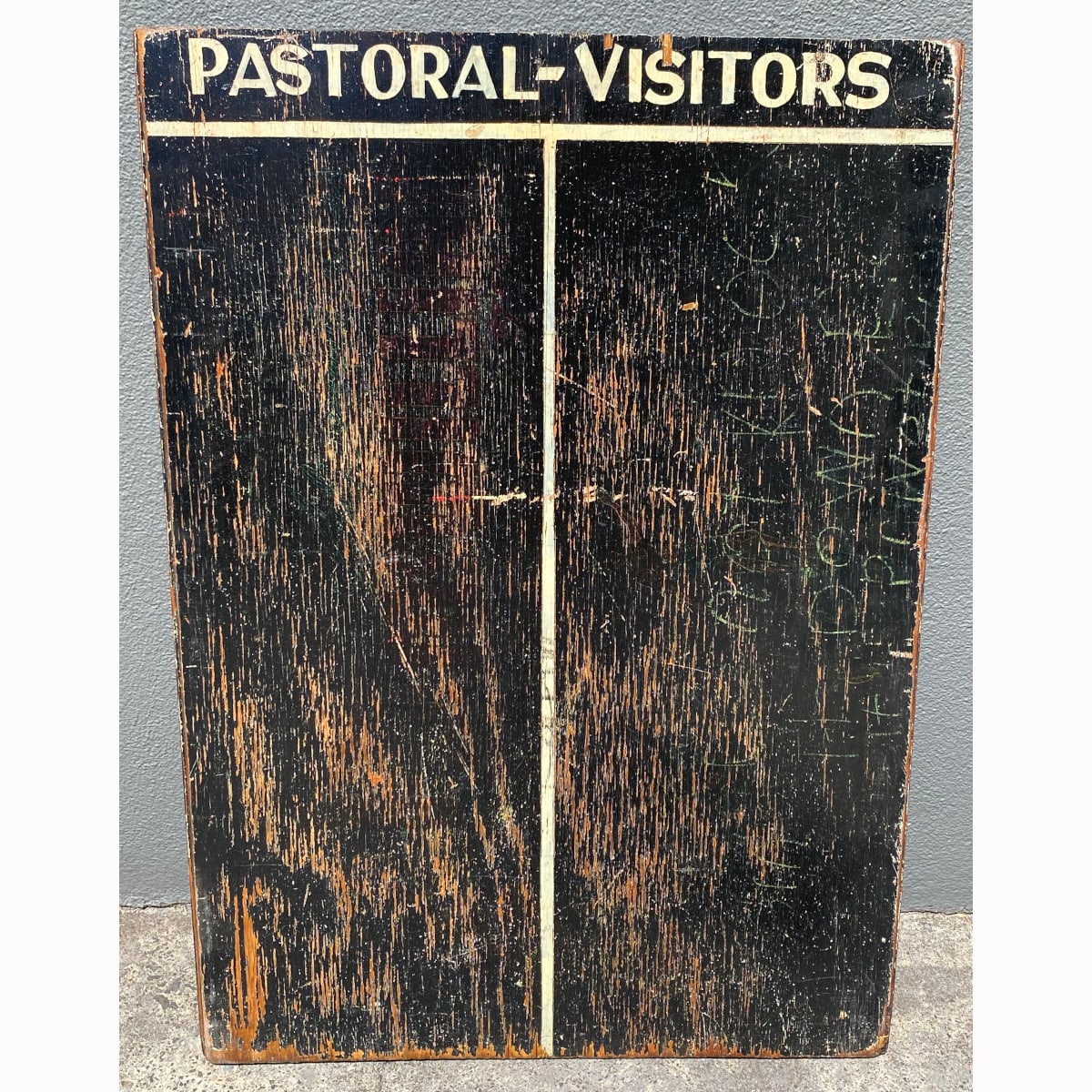 Darts Scoreboard. Pastoral - Visitors (From the Pastoral Hotel Wagga Wagga which closed in 1973). (Not for post. Arrangements will have to be made by winning bidder for pickup or courier delivery)