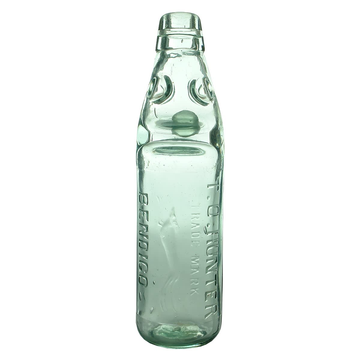 3 Bendigo Codd Bottles: T. O. Hunter; Hunter Bros; C. J. Glover. 10 oz. (Victoria)