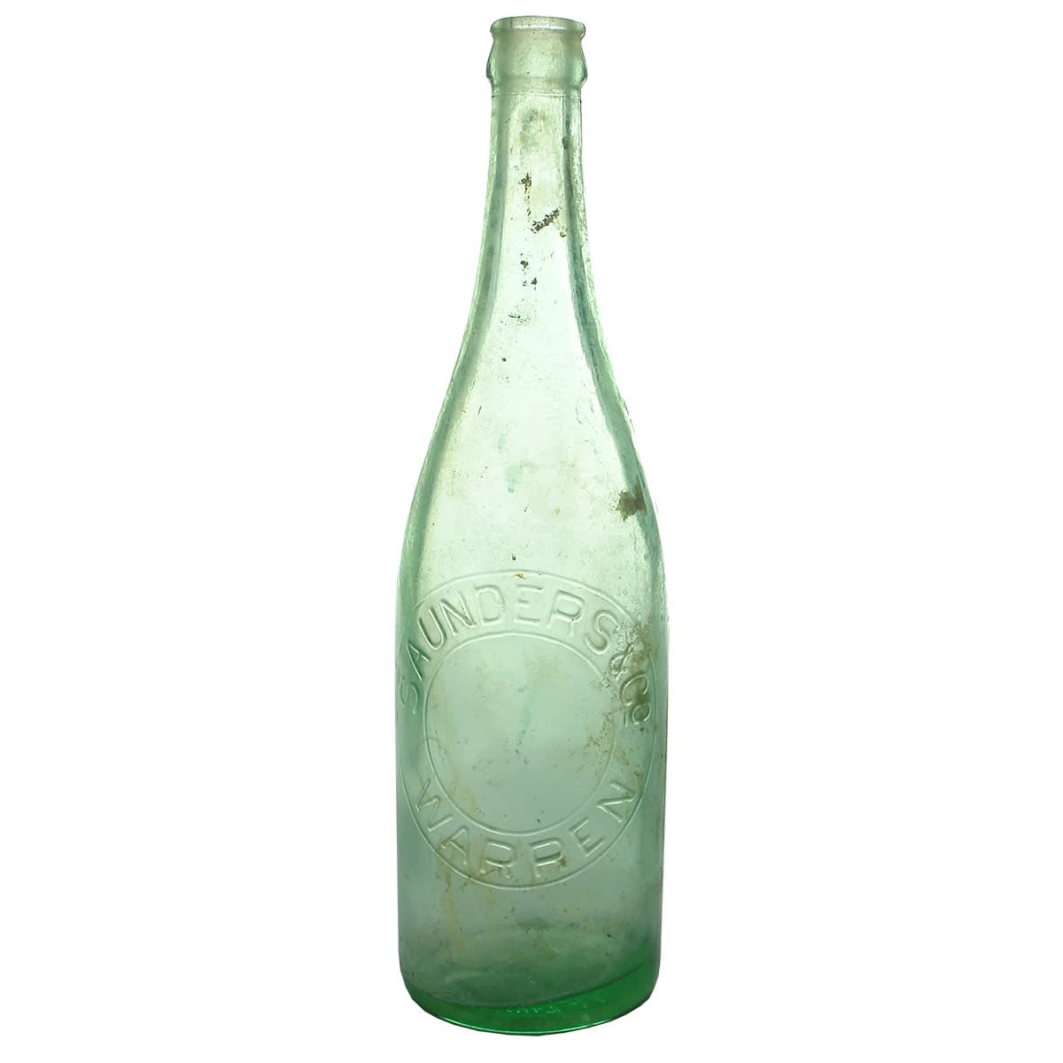 2 Crown Seals: Saunders & Co Warren, 26 oz; R. Mosley Melbourne 24 oz Amber. (New South Wales & Victoria)