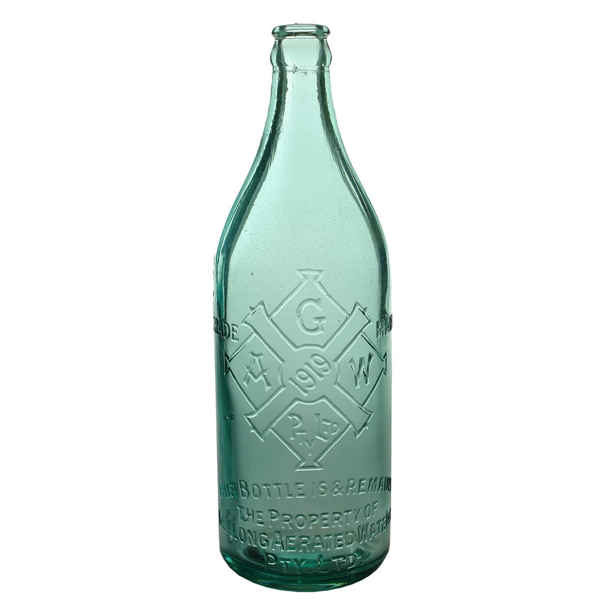 3 24 oz Crown Seals: Geelong Aerated Waters; E. Hay, Colac Aerated Water Co; Goodfellow & Co Pty Ltd Ballarat. (Victoria)