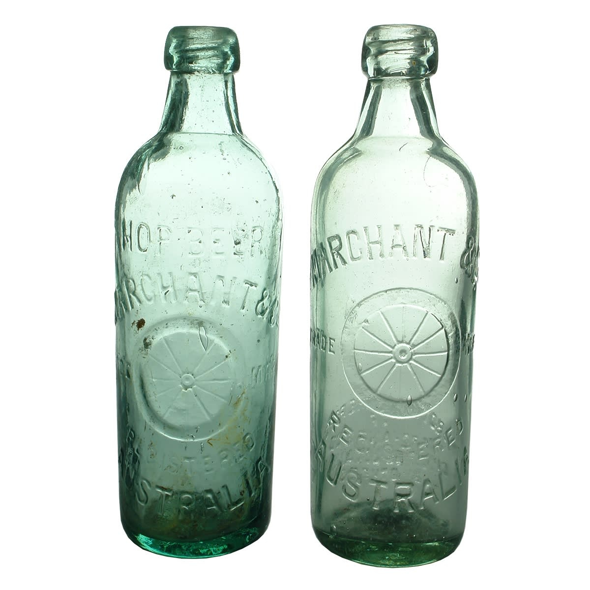 3 Internal Threads: 1. Marchant & Co., Australia, Hop Beer. 2. Marchant & Co., Australia. 3. R. Mosley, Melbourne.