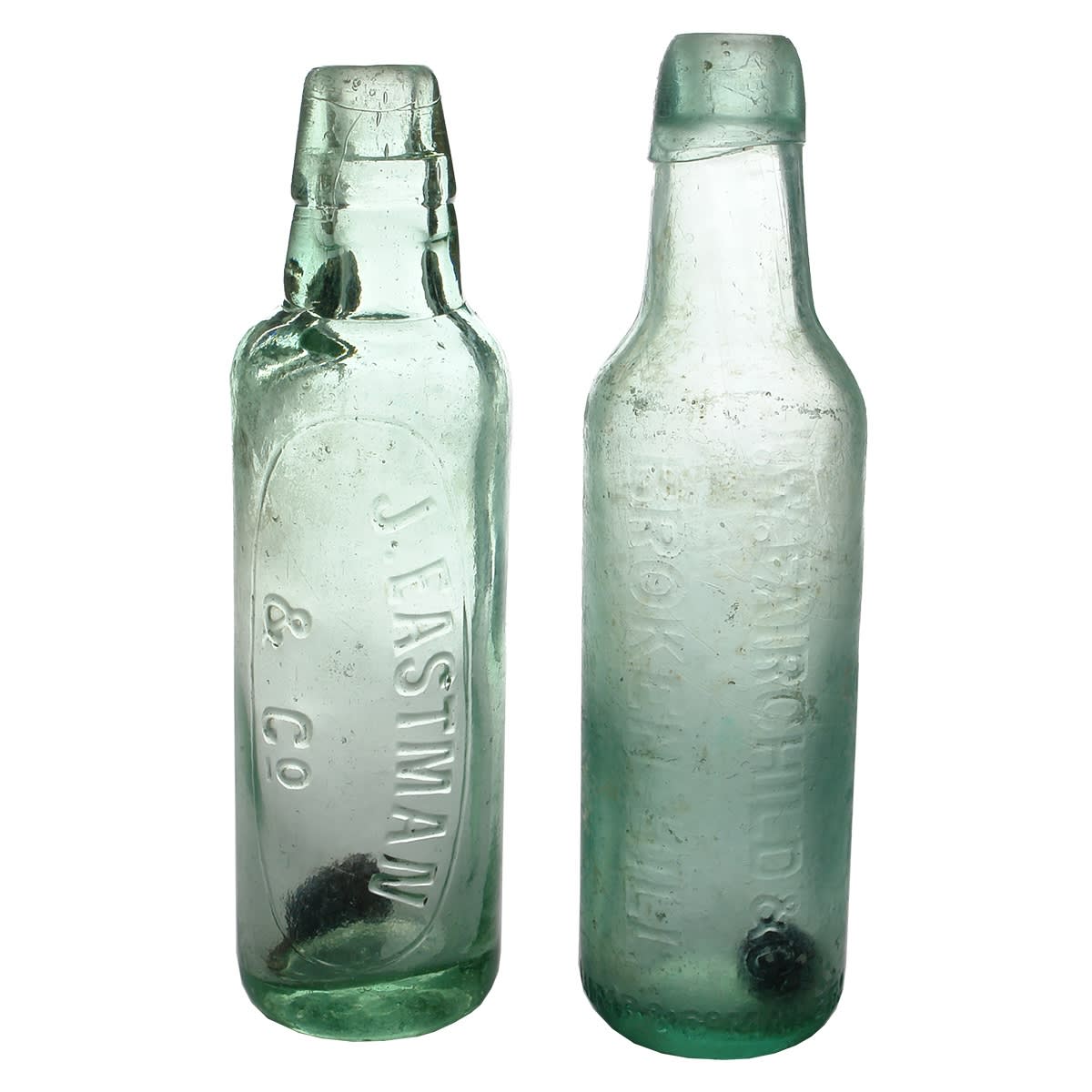 Four 10 oz Broken Hill Lamonts: Fairchild; John Eastman; John Penrose; J. Eastman. (New South Wales)