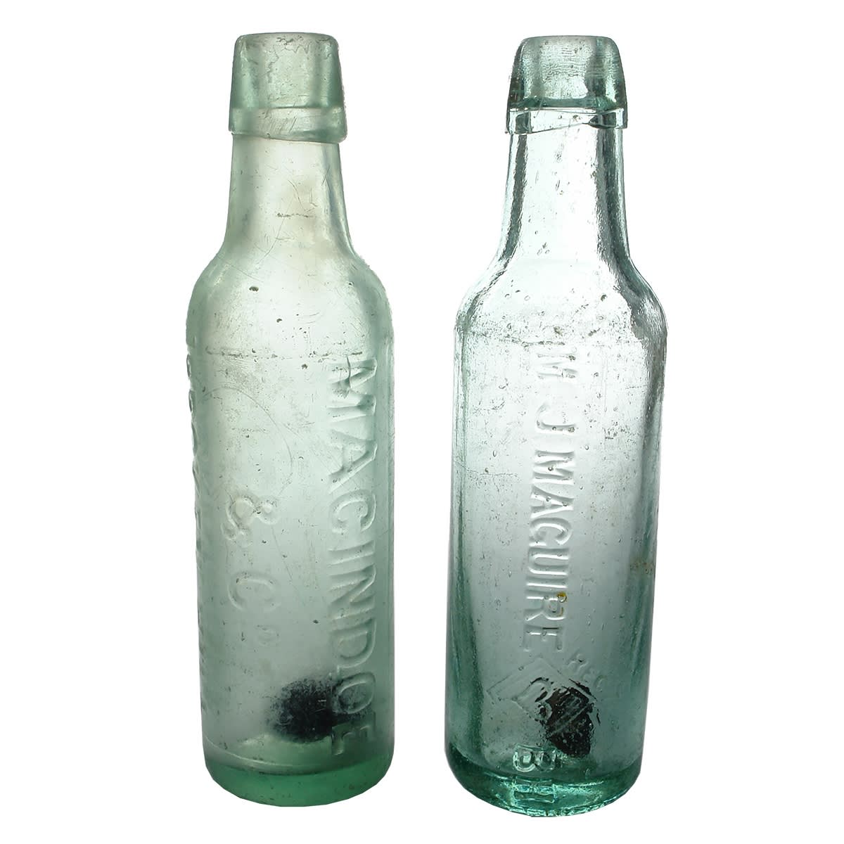 Four 10 oz Broken Hill Lamonts: Maguire; 2 x different MacIndoe; Simpson & Co. (New South Wales)