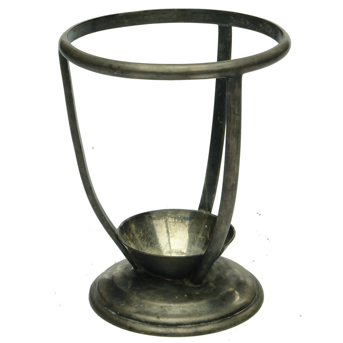 Torpedo. Plated Walker & Hall Torpedo Stand with A C initials.