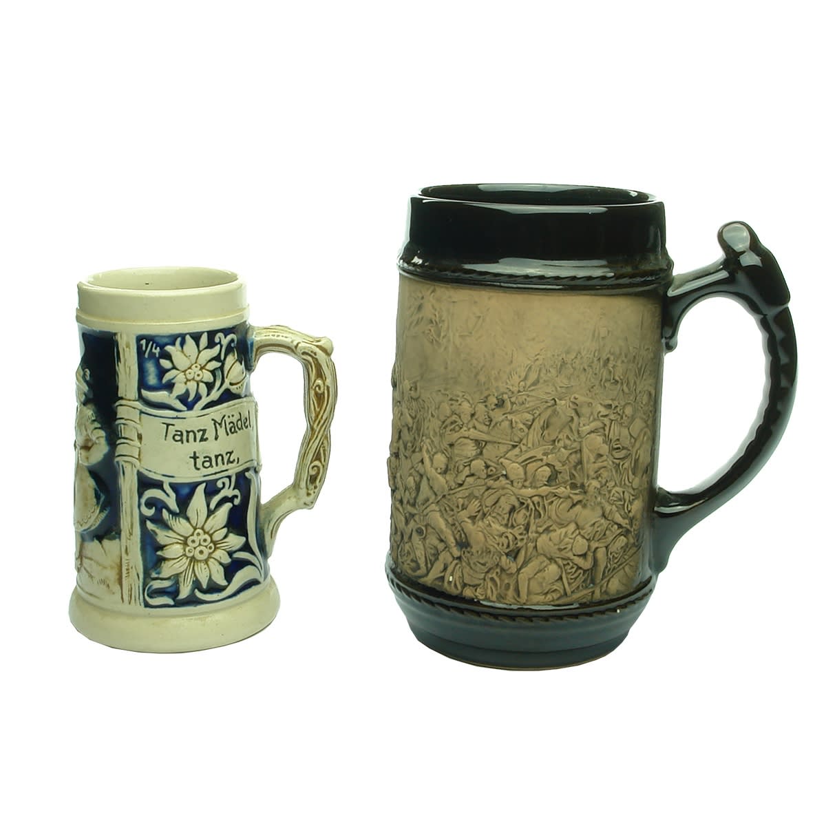 Beer. Pair of German Beer Steins.