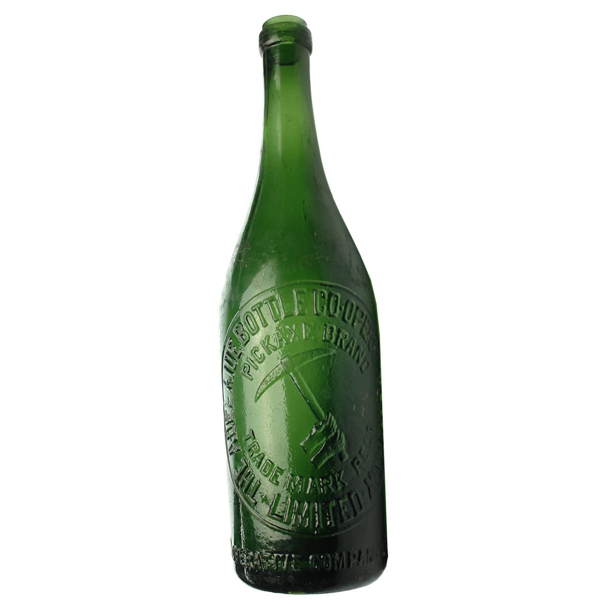 2 different Ring Seal Pickaxe Beers: Adelaide Bottle Co-operative Company Ltd and Adelaide Bottle Co-operative Society Ltd varieties. (South Australia).