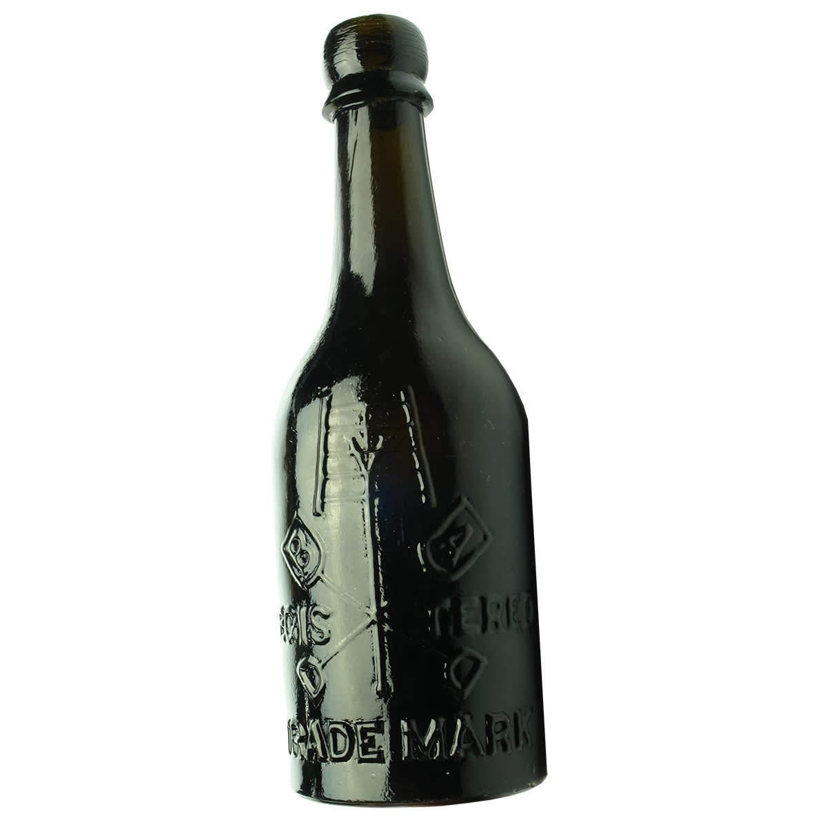 Beer. B A with Crossed Shovels. Black. 10 oz. (United Kingdom)