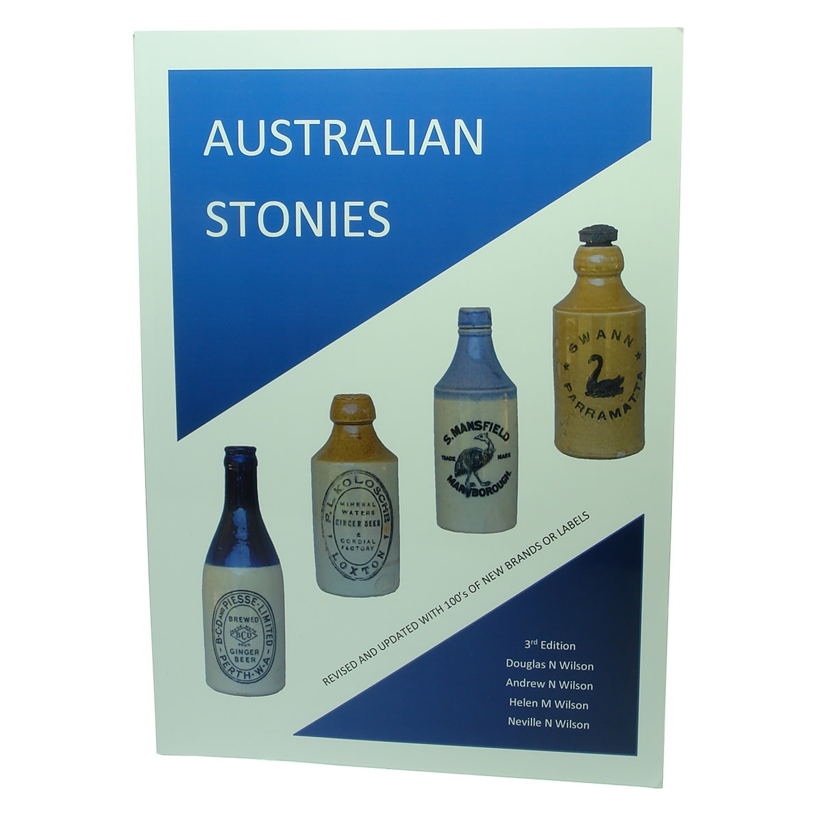2 Books. Australian Stonies, Revised and updated with 100's of new brands or labels, 3rd Edition,2019. and The Australian Bottle Collector, Stephen Proh, 1970s.