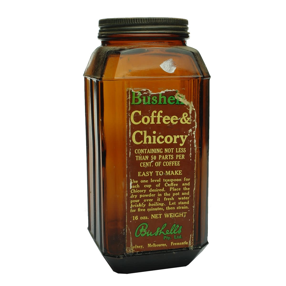 5 Jars: Bushells Coffee; Ball Special; Horlick's; Marmite; Vegemite.