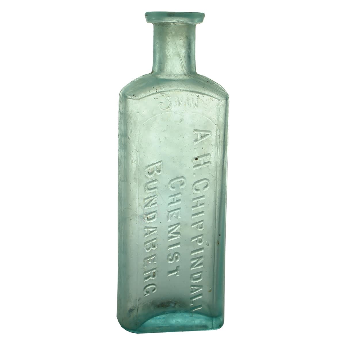 2 Chemists. A. H. Chippindall, Bundaberg. 8 oz. 173 mm; C. H. Ward, Warwick. Whitall Tatum & Co. 1 oz. 96 mm. (Queensland)