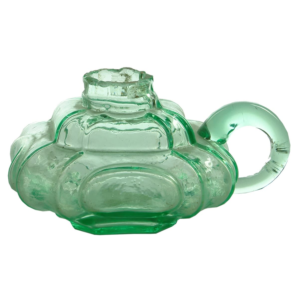 Lamp. Small green finger lamp.