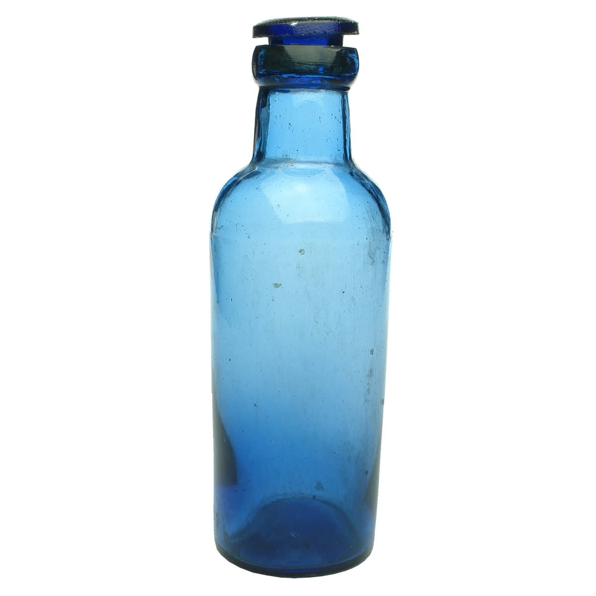 4 Cobalt Blue Chemical or Essence Jars.