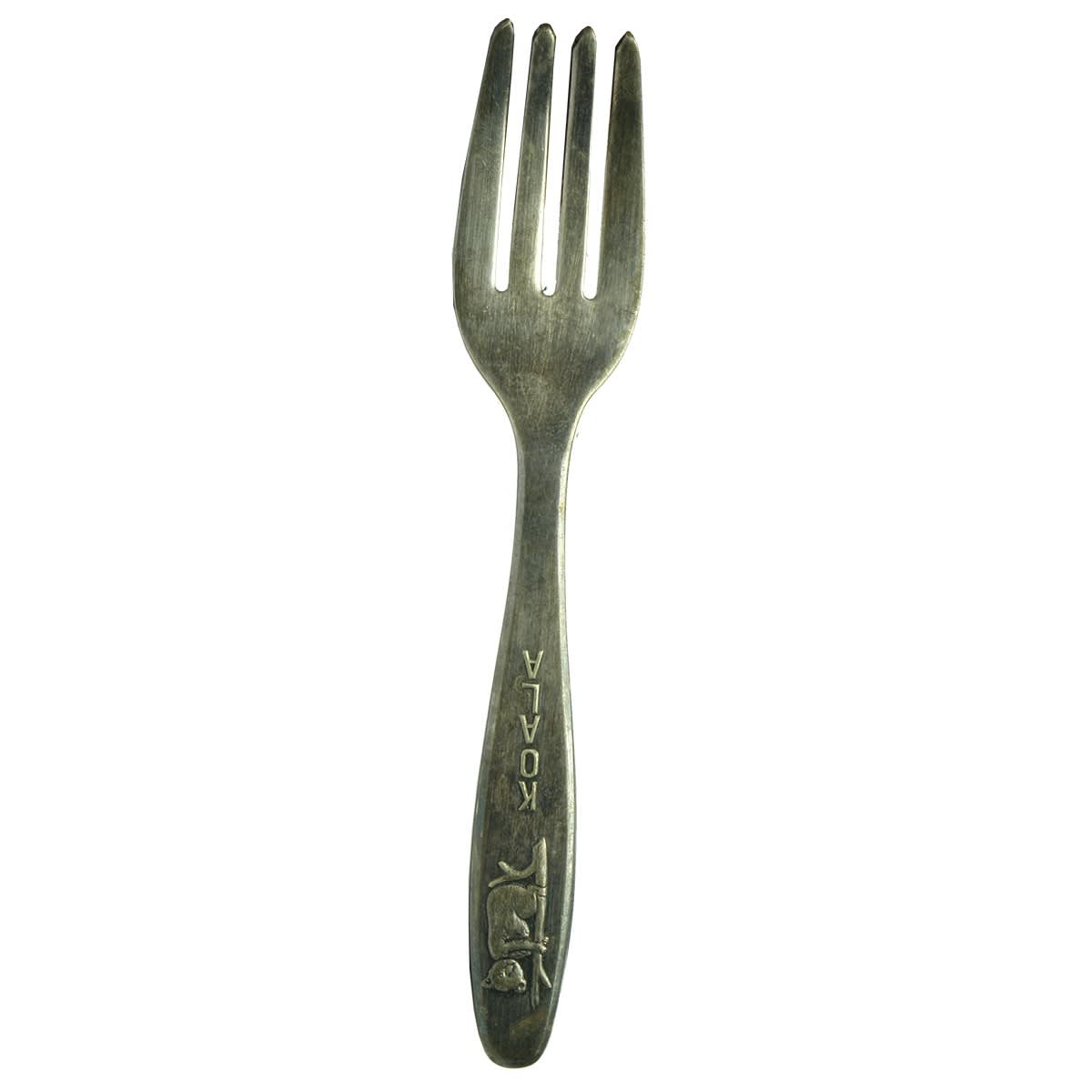 Metalware. APEX EPNS Childs Fork and Spoon with Koala.