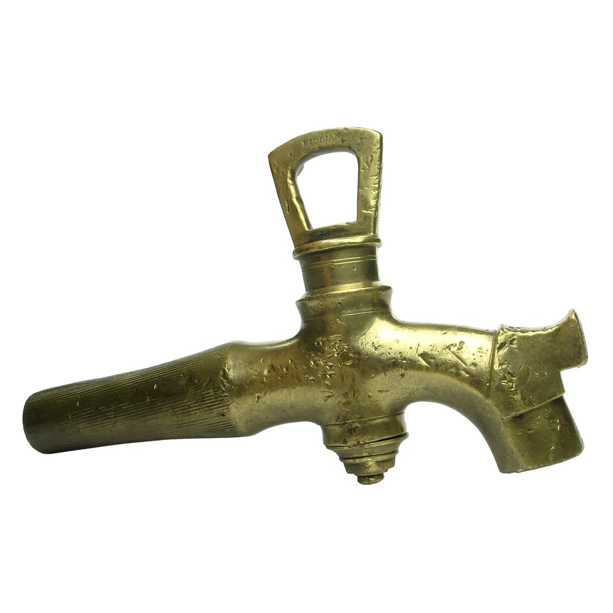 Metalware. Giant Brass Fiddian Tap. 255 mm long.