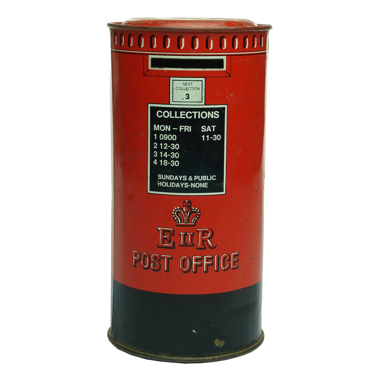 Miscellaneous. Tin Money Box Styled on a British Post Office Box.