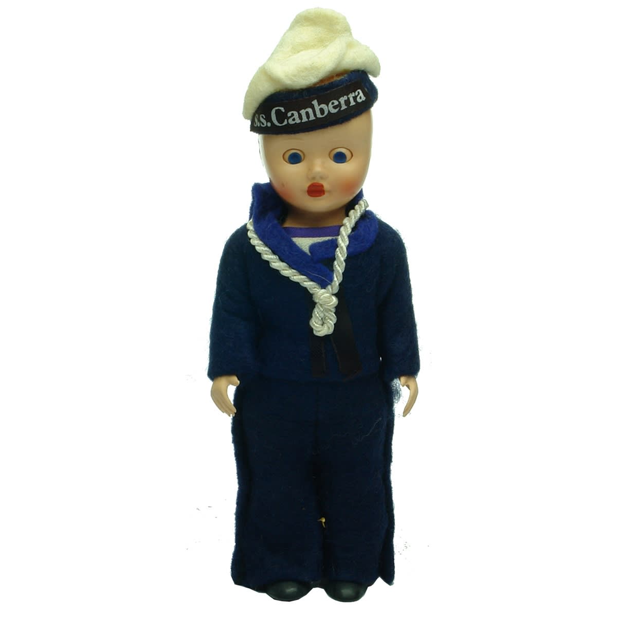 Toys. S. S. Canberra Celluloid Sailor Doll.