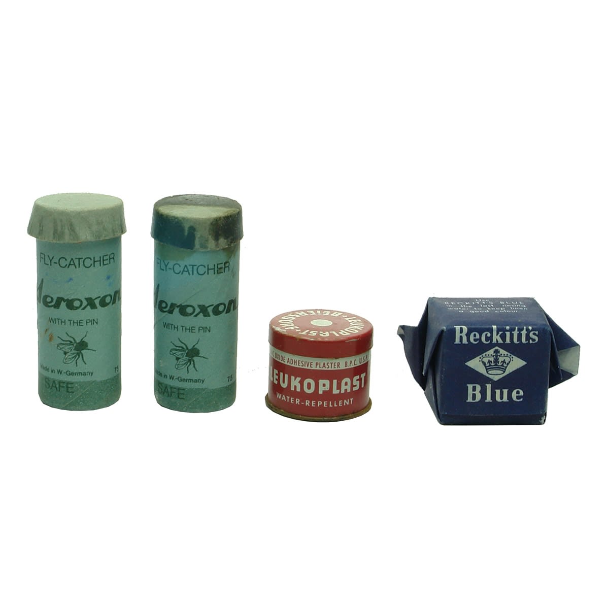 Miscellaneous. 2 x Aeroxon Fly Catchers; Leukoplast Tin; Reckitt's Blue; Cashmere; Palmolive; Fownes; Life Buoy; Wright's; Ti-Tree; 2 x Avon Soap; 8 x Solyptol Soap; 2 x Solvol; Maison Ami