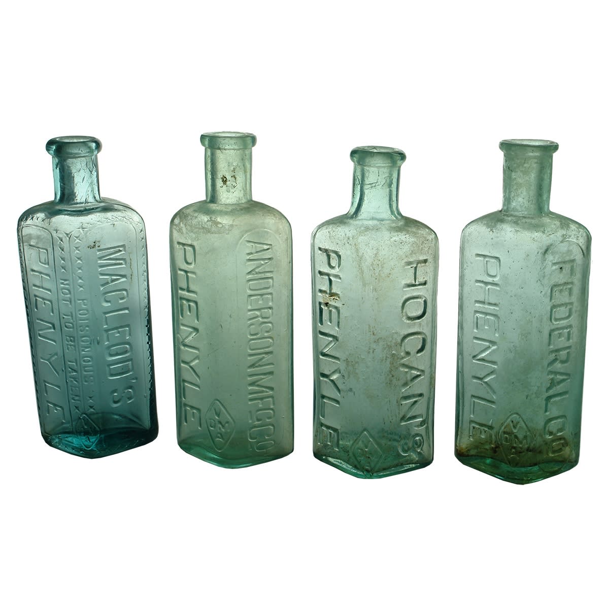 10 Small Phenyles: Macleod's; Anderson; Hogan's; Federal Co; Morris & Ladwig; Parkin's; Marshall's; 3 x Littles.