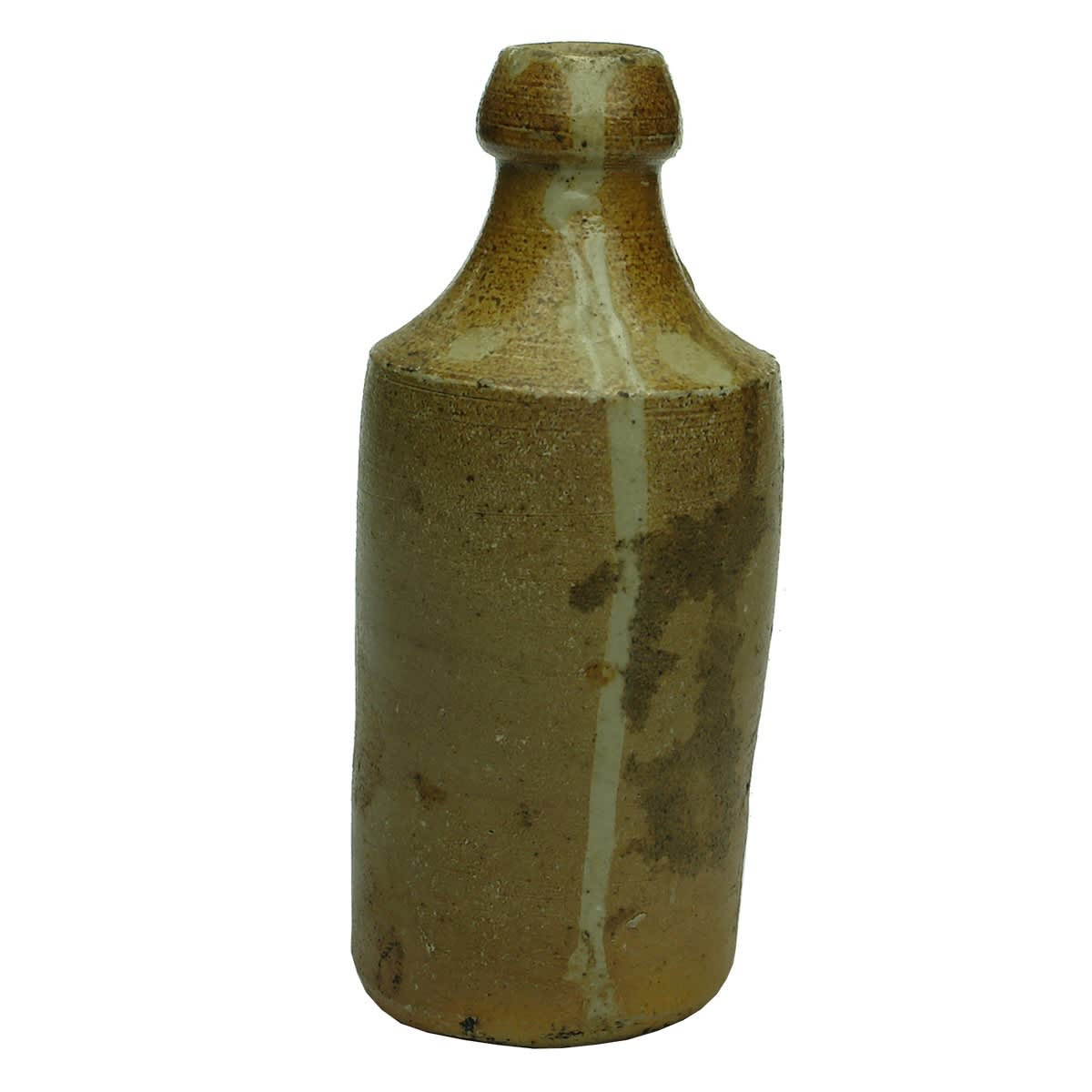 Pottery. 1. Unmarked salt glaze ginger beer. 2. Doulton & Watts Lambeth Pottery cheese jar. 3. Unmarked cheese jar.