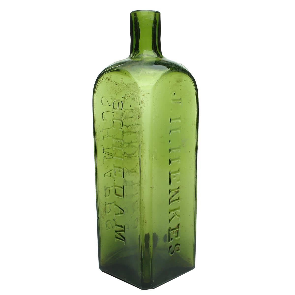 4 Schnapps: J. H. Henke's; J. A. J. Nolet's; A. C. A. Nolet's; E. & J. Burke's. 26 oz.