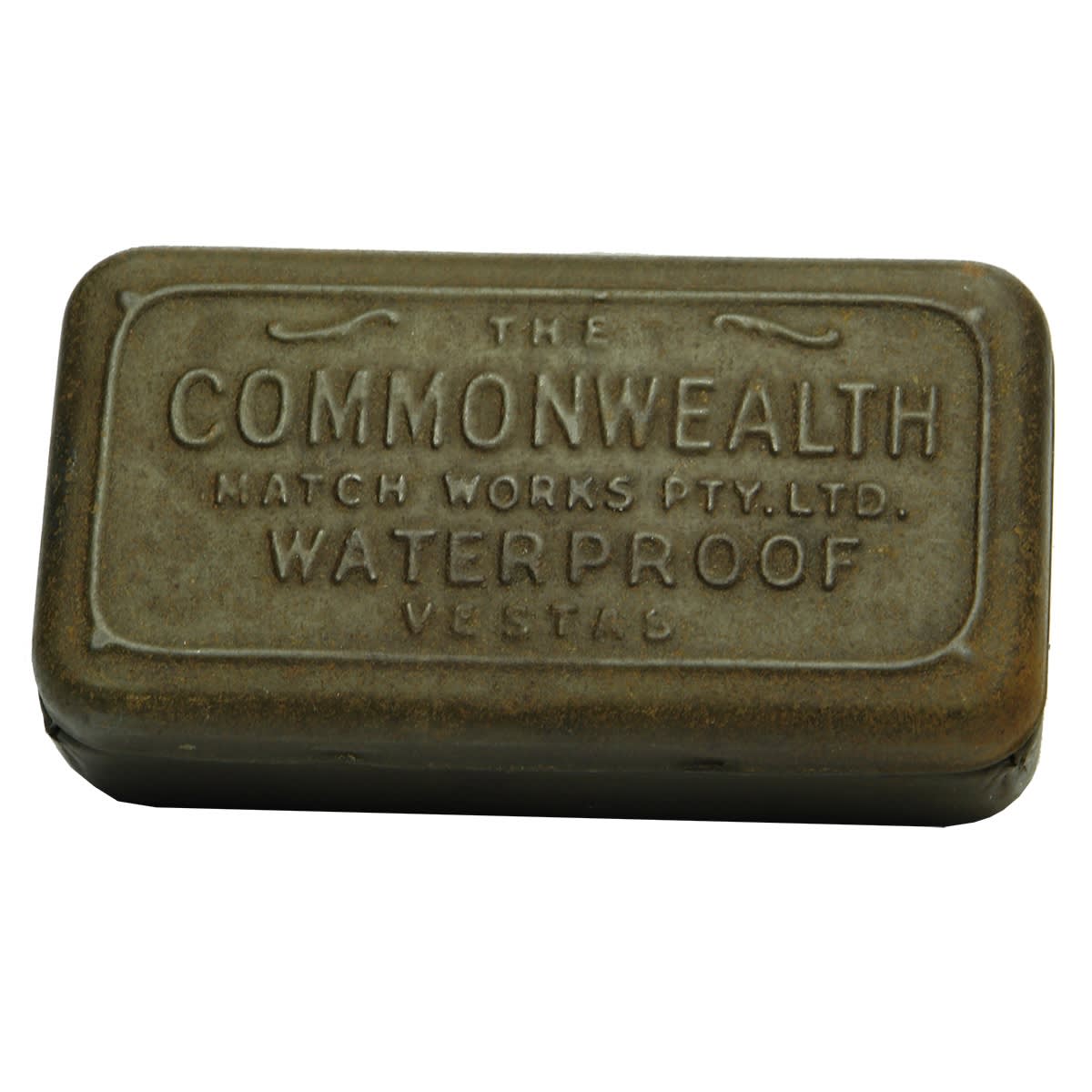 Tobacciana. The Commonwealth Match Works Pty. Ltd. Waterproof Vestas. Vesta Case.