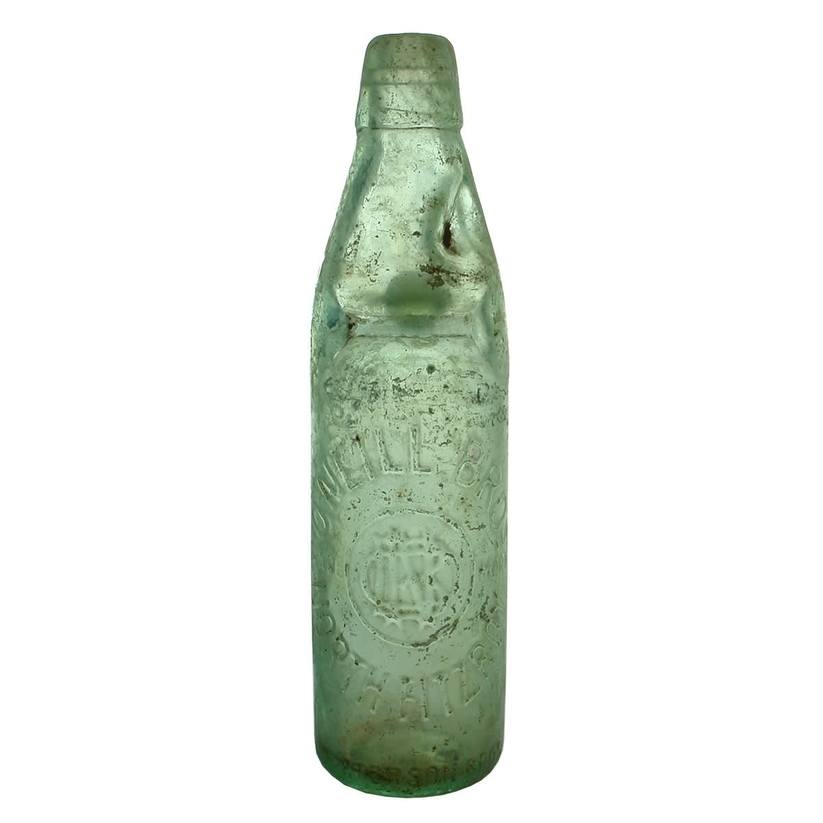 Codd. O'Neill Bros., North Fitzroy. Paterson Bros. One Way Pour. Aqua. 10 oz. (Victoria)