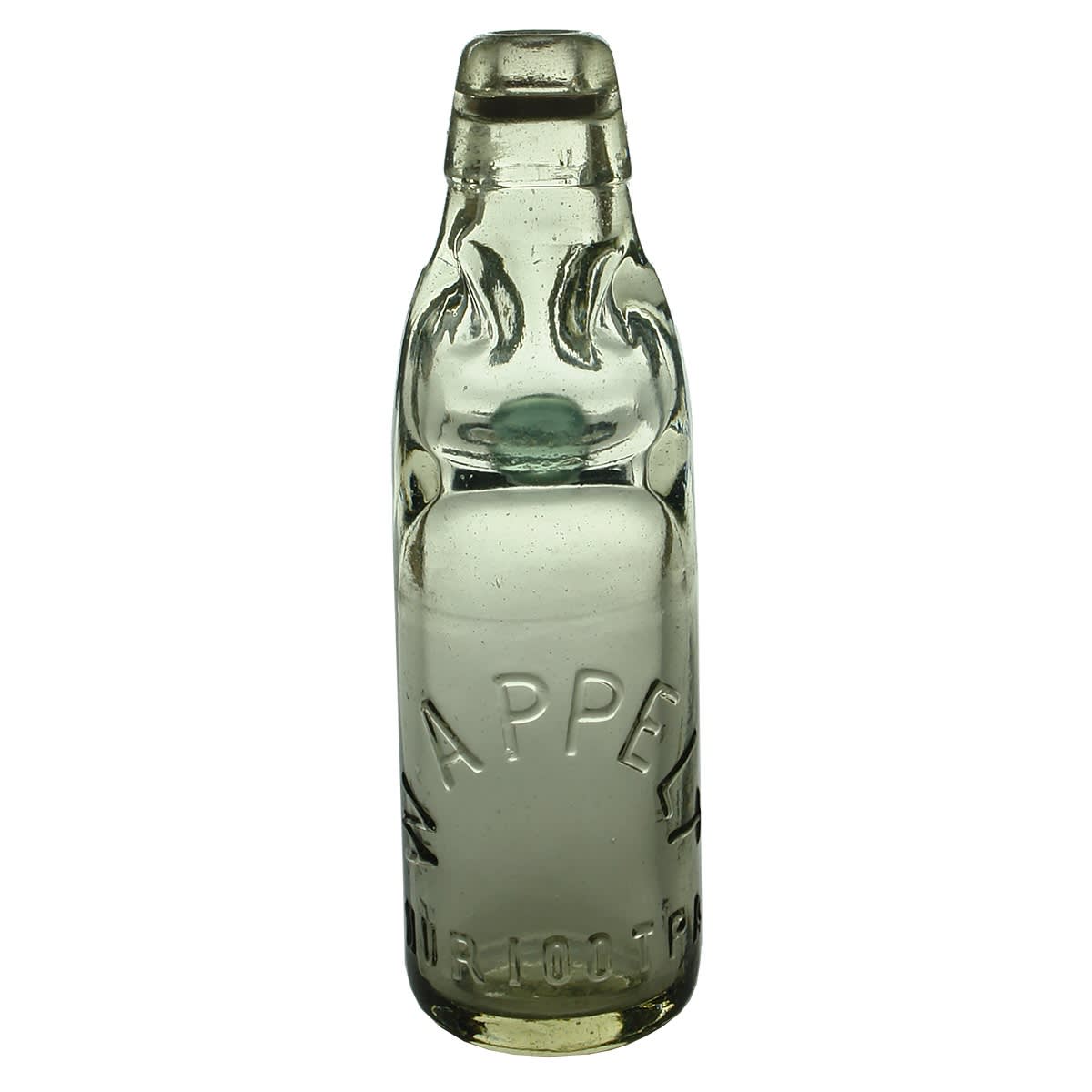 Codd. W. Appelt, Nuriootpa. Clear (Straw). Niagara. 6 oz. (South Australia)