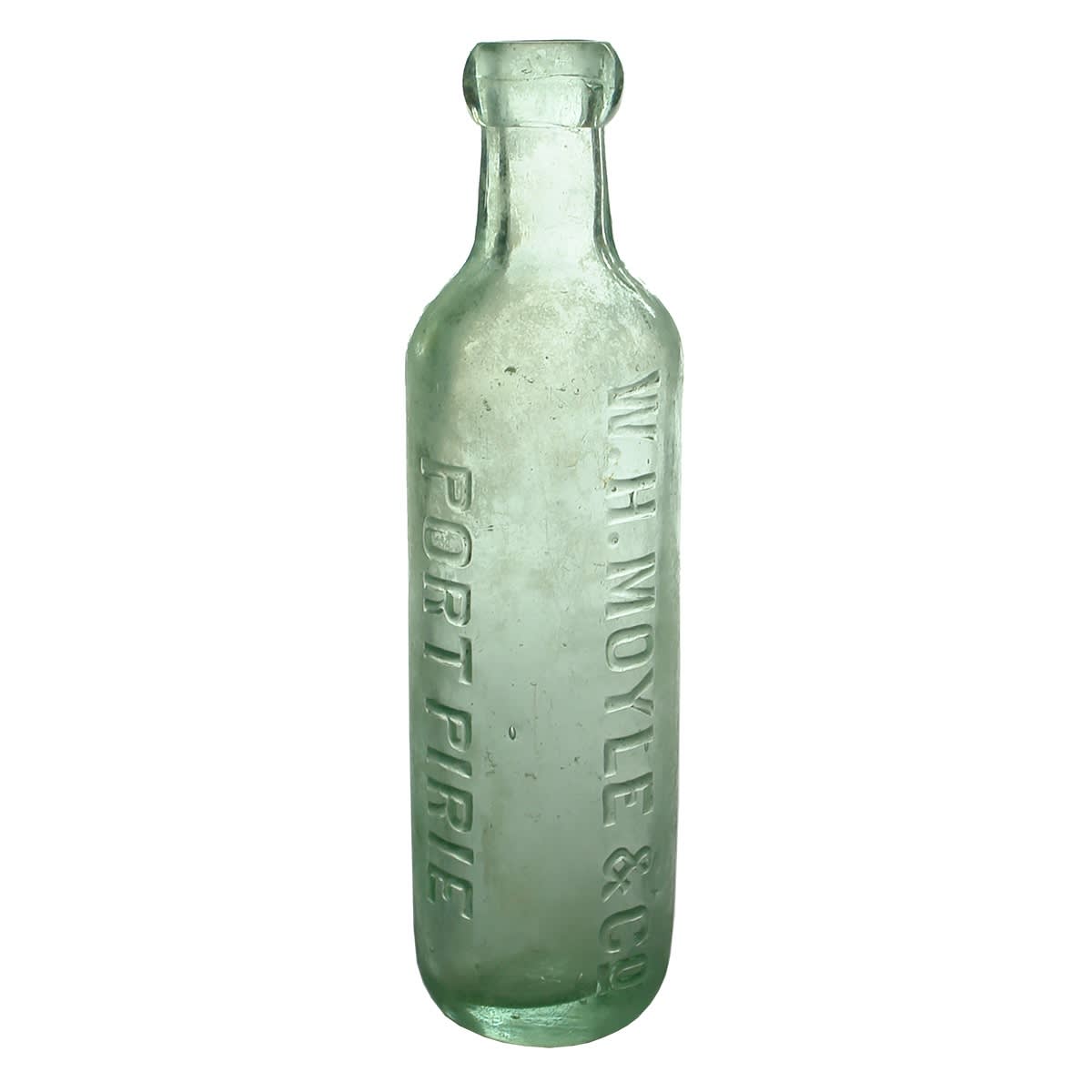Blob top. W. H. Moyle & Co, Port Pirie. Kilner Bros made. Tall cylinder. (South Australia)