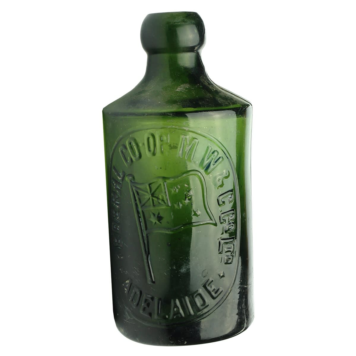 Corker. Federal Co-op, Adelaide. Flag. Green. Dump. (South Australia)