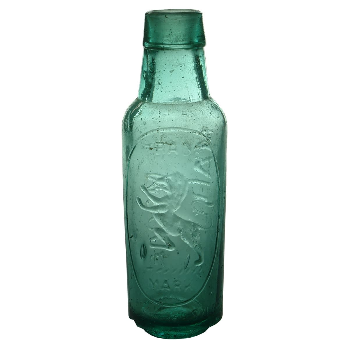 Lamont. G. Moore, Maitland. Lion TM. J. Ross. Aqua. 5 oz. (New South Wales)