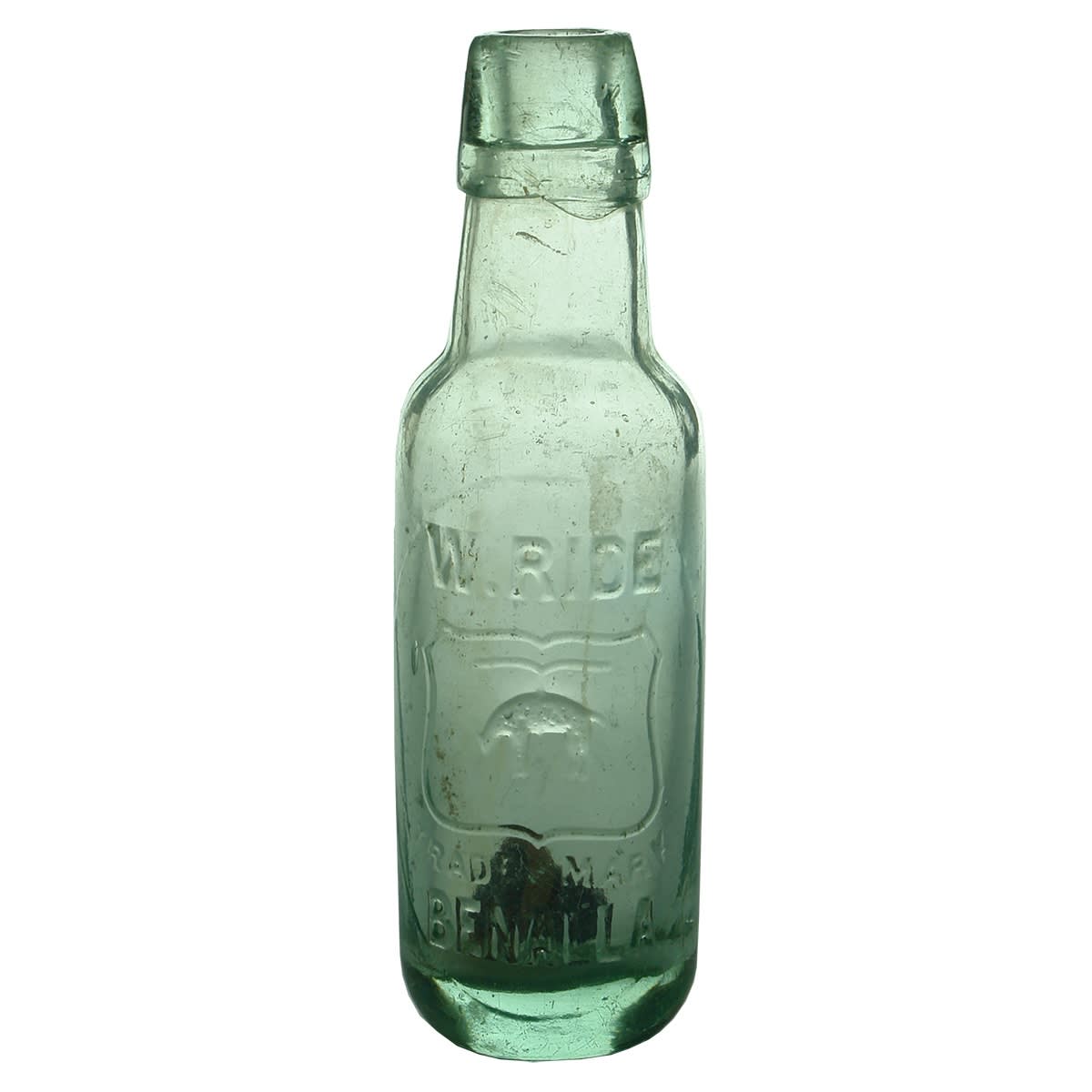 Lamont. W. Ride, Benalla. Kilner Bros made. 6 oz. (Victoria)