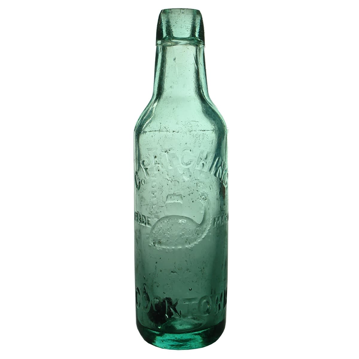 Lamont. C. Patching, Cooktown. Emu. Aqua. 10 oz. (Queensland)