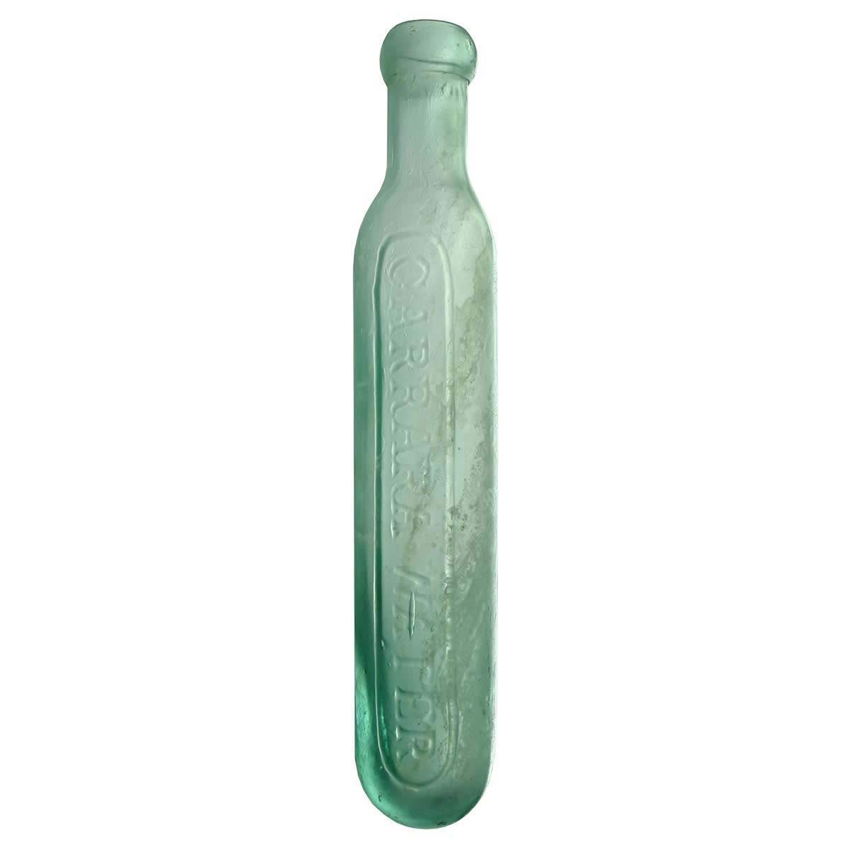 Maugham. Carrara Water in heavily embossed Oval. Aqua. 10 oz.