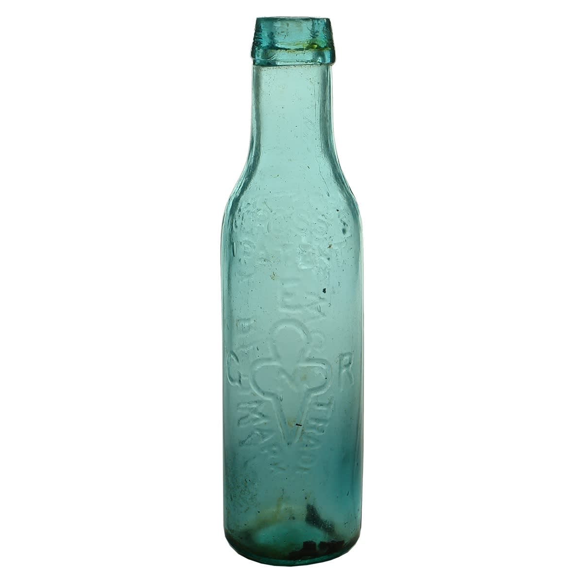 Patent. J. Ross's Patent, G. E. Redman, Newcastle. Deep Aqua. 10 oz. (New South Wales)