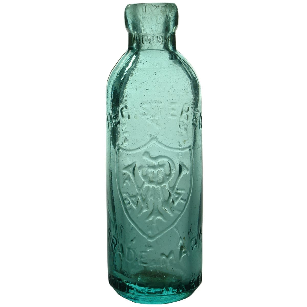 Hutchinson Patent. Pioneer Works, Sydney. J. Ross. Aqua. 6 oz. (New South Wales)