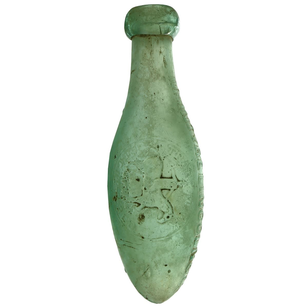 Torpedo. McIntyre Lincoln & Co., Narrandera, Hay, Jerilderie. Aqua. 6 oz. (New South Wales)