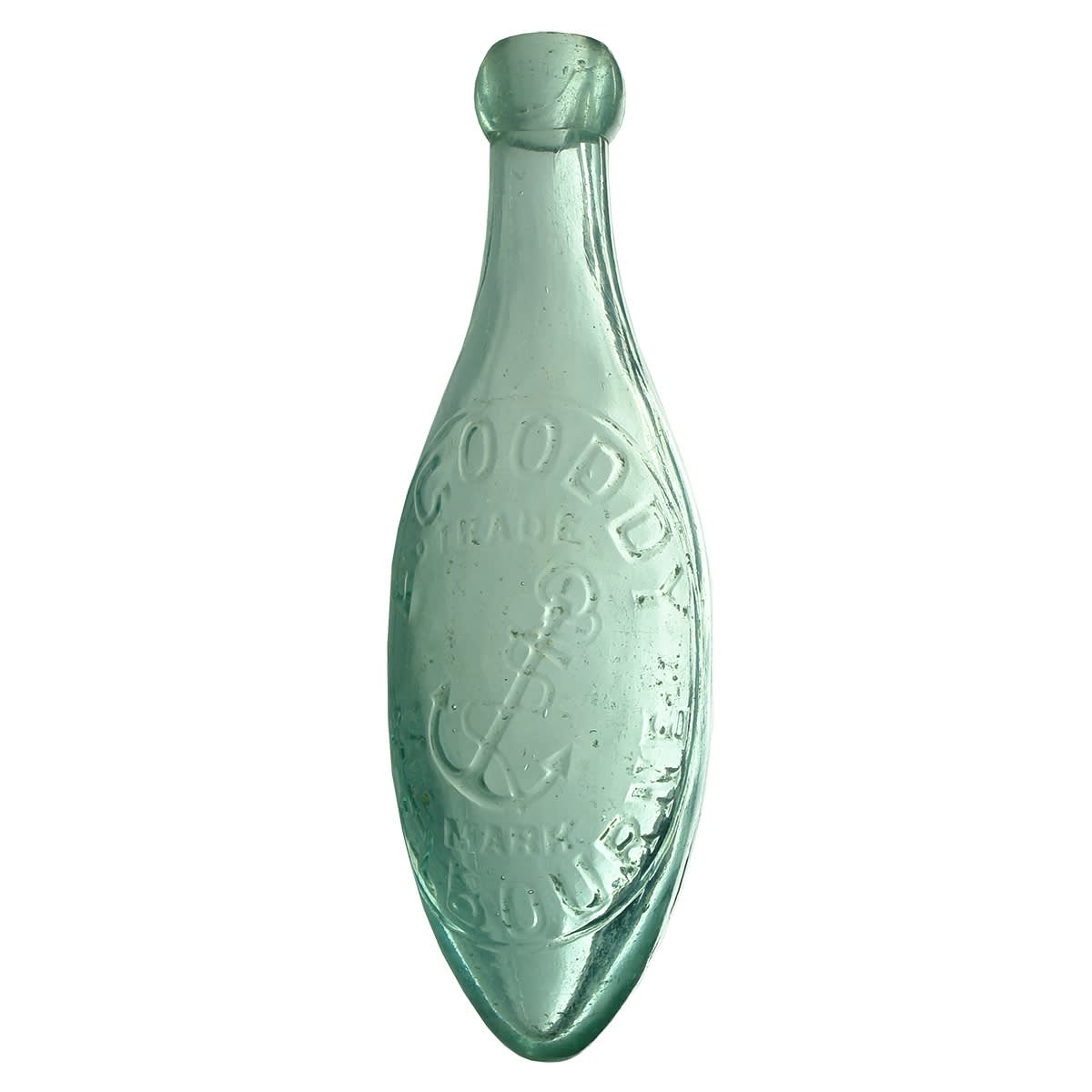 Torpedo. L. Gooddy, Melbourne. Anchor. Aqua. 10 oz. (Victoria)