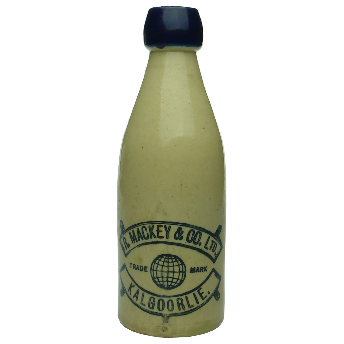 Ginger Beer. R. Mackey & Co Ltd, Kalgoorlie. Blue Lip. Champagne. (Western Australia)