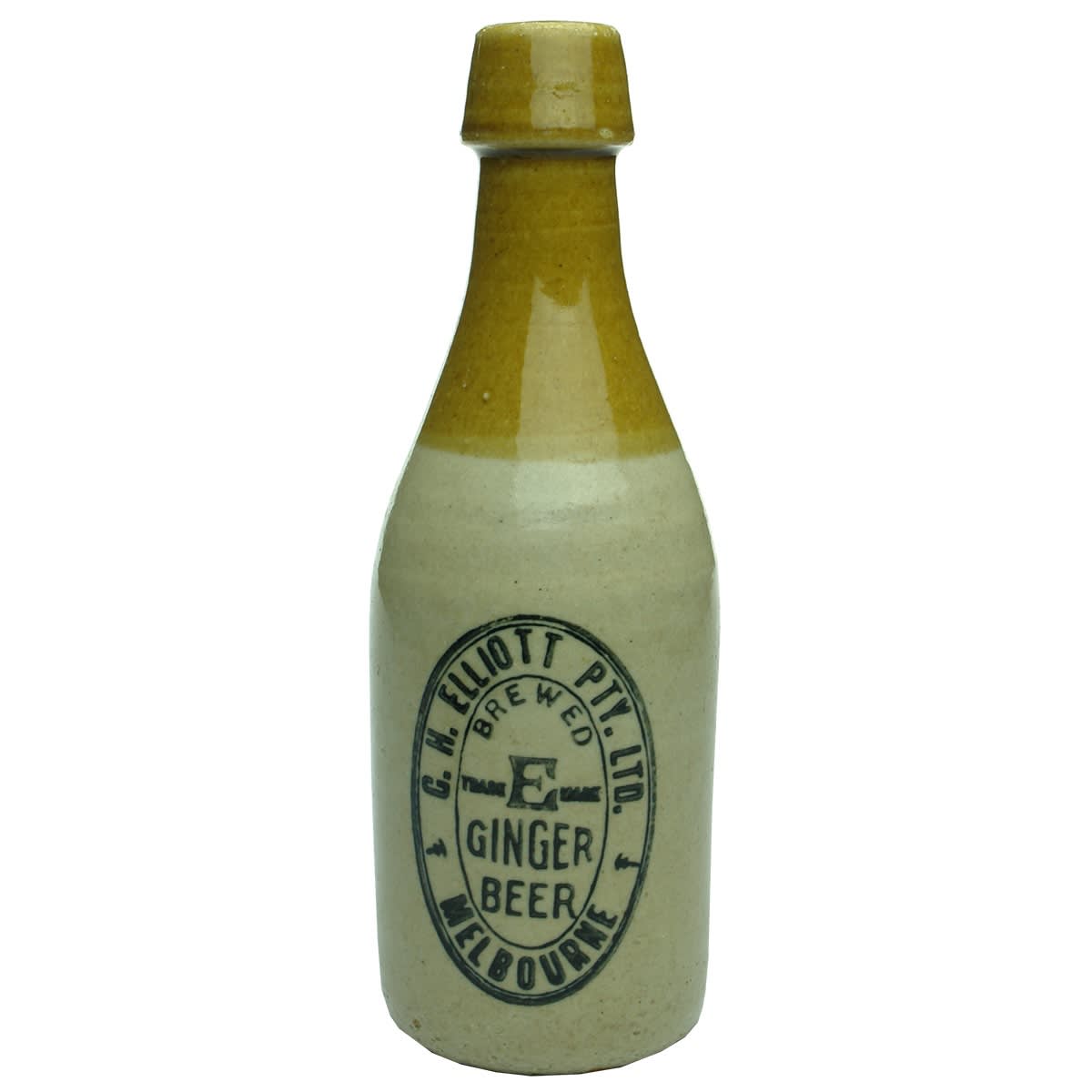 Ginger Beer. G. H. Elliott Pty. Ltd., Melbourne. Tan Top. 10 oz. (Victoria)