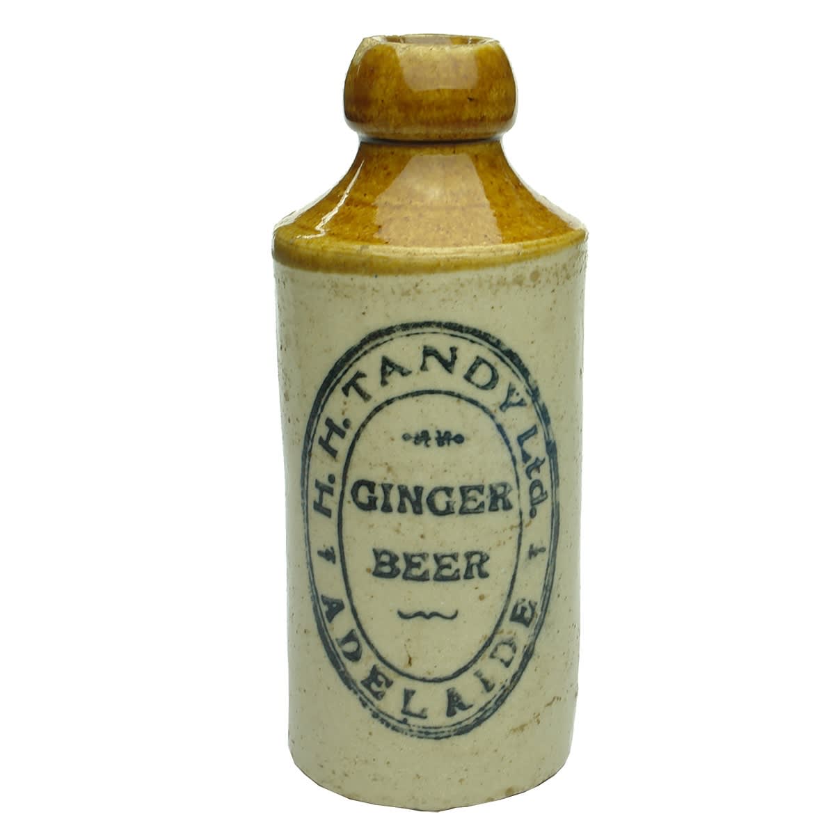 Ginger Beer. H. H. Tandy Ltd, Adelaide. Tan top. Dump shape. (South Australia)