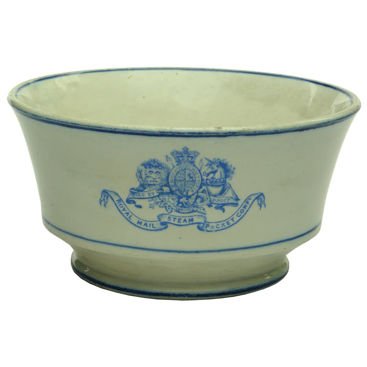 Shipping. Royal Mail Steam Packet Compy Bowl. Morley & Ashworth Pottery.