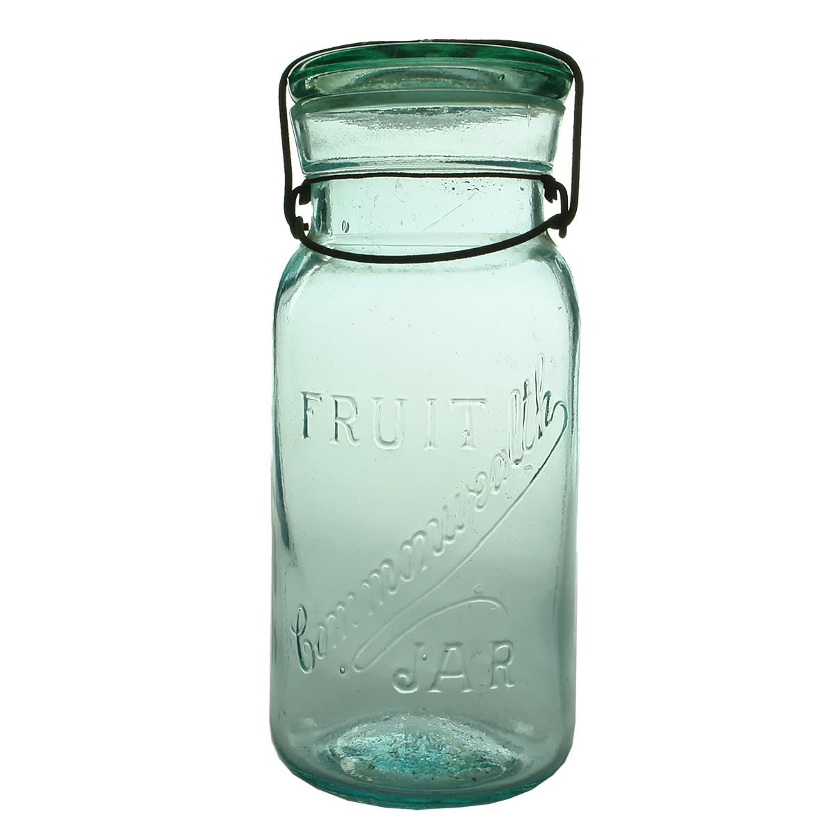 Fruit Jar. Commonwealth. Aqua. 1/2 Gallon. (Victoria)