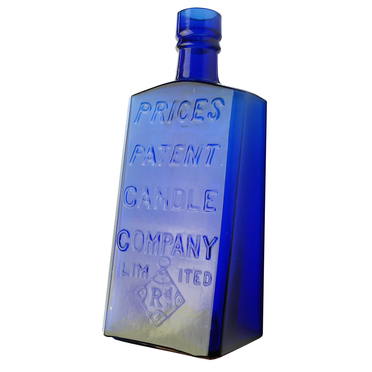 Prices Patent Candle Company. British Registration Diamond. Cobalt. 12 oz.