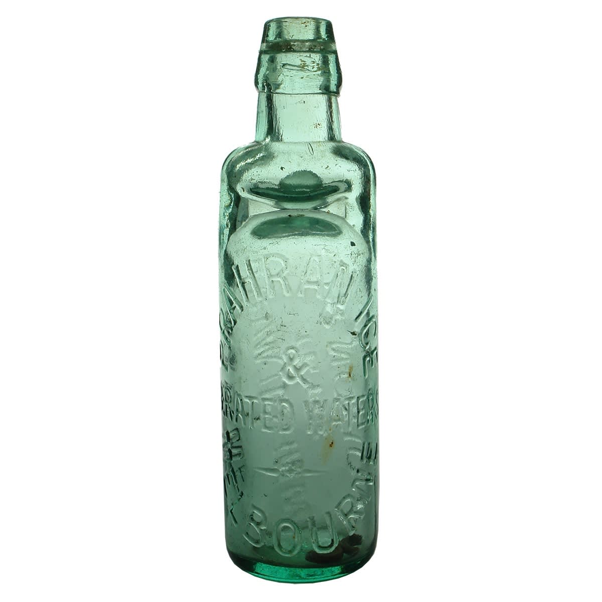 Codd. J. Dixon & Co, Prahran Ice & Aerated Waters, Melbourne. Aqua. All way pour. 10 oz. (Victoria)