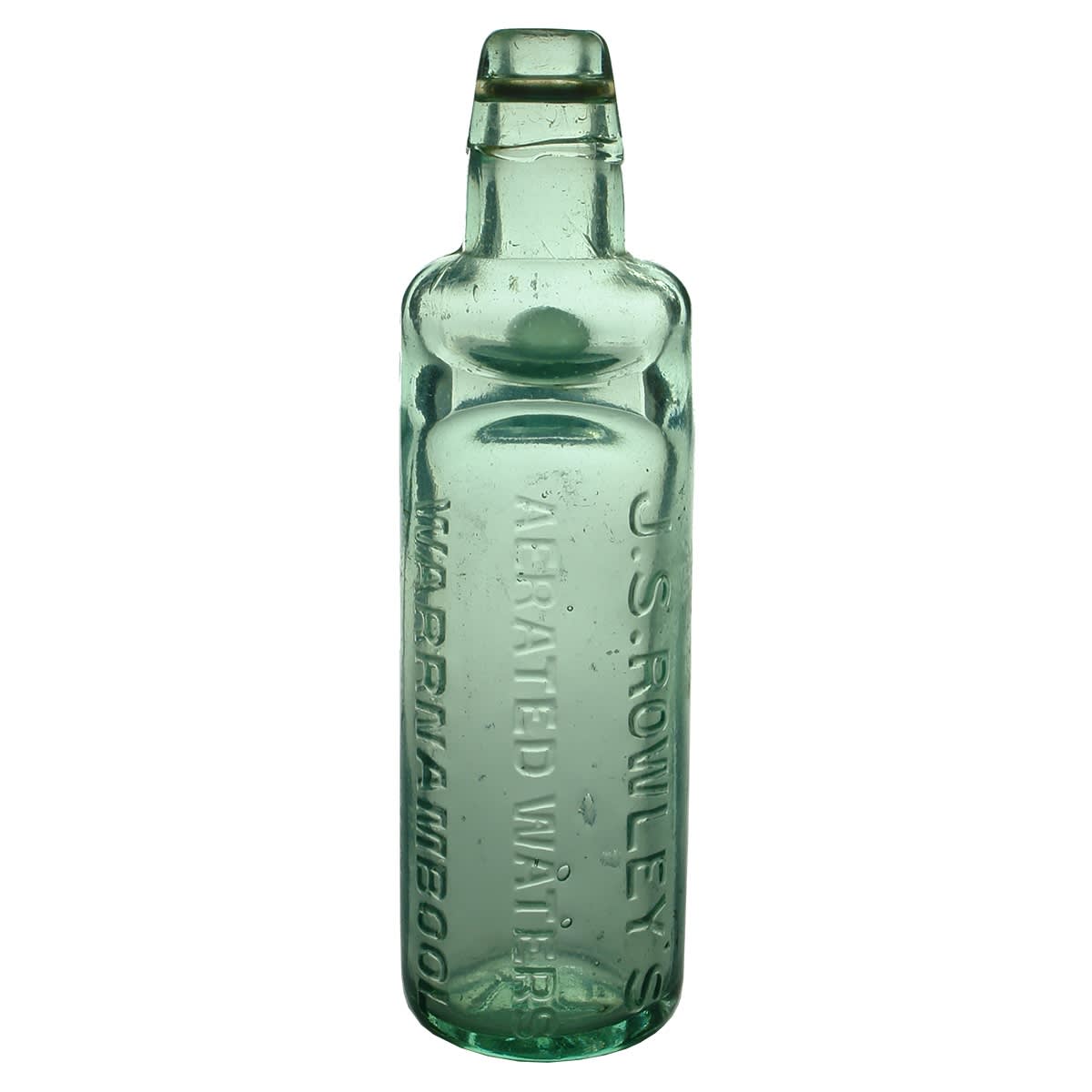 Codd. J. S. Rowley's, Warrnambool & Hamilton. D. Kelly. Aqua. 10 oz. (Victoria)