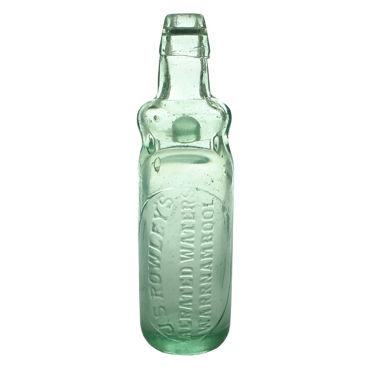 Codd. J. S. Rowley's, Warrnambool. Bulb neck. 10 oz. (Victoria)