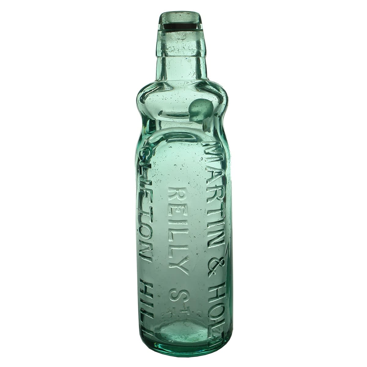 Codd. Martin & Holt, Clifton Hill. Bulge. Aqua. 10 oz. (Victoria)